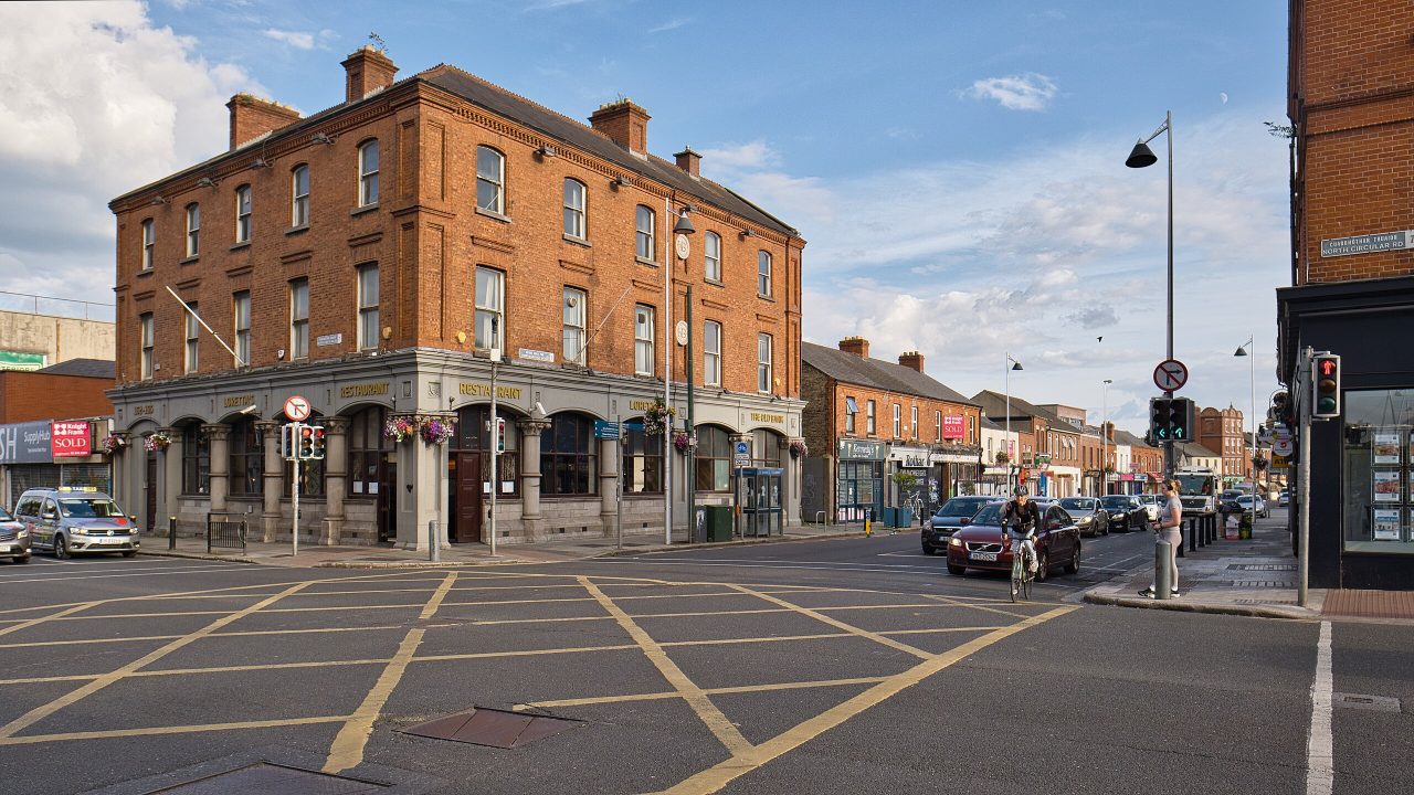 Crossroads at Phibsborough Road and North Circular Road, Phibsborough, Dublin 7