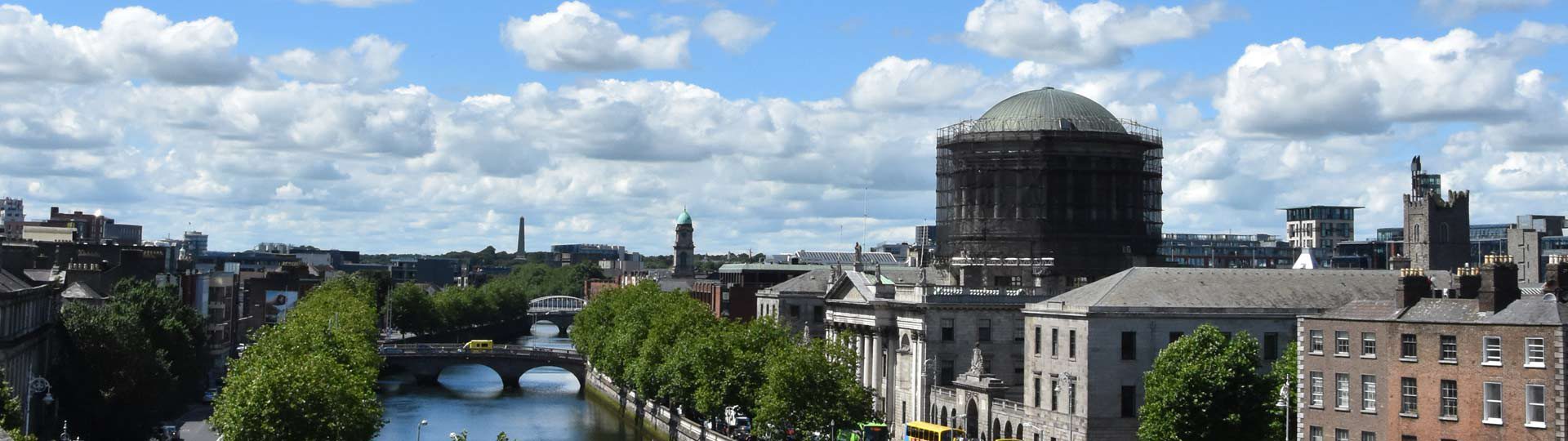 River view Dublin with Four Courts
