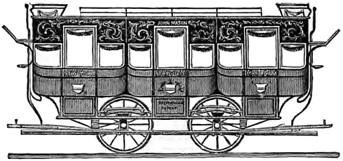 First horse tram, New York, 1832