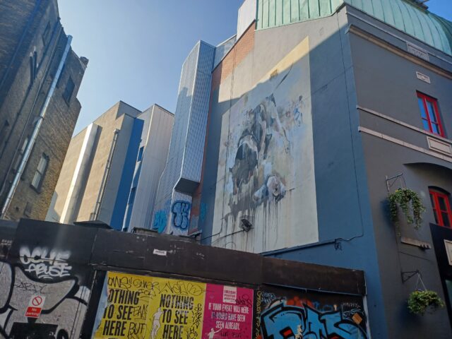 Black Herds of the Rain - Mural by Conor Harrington, Temple Bar, Dublin