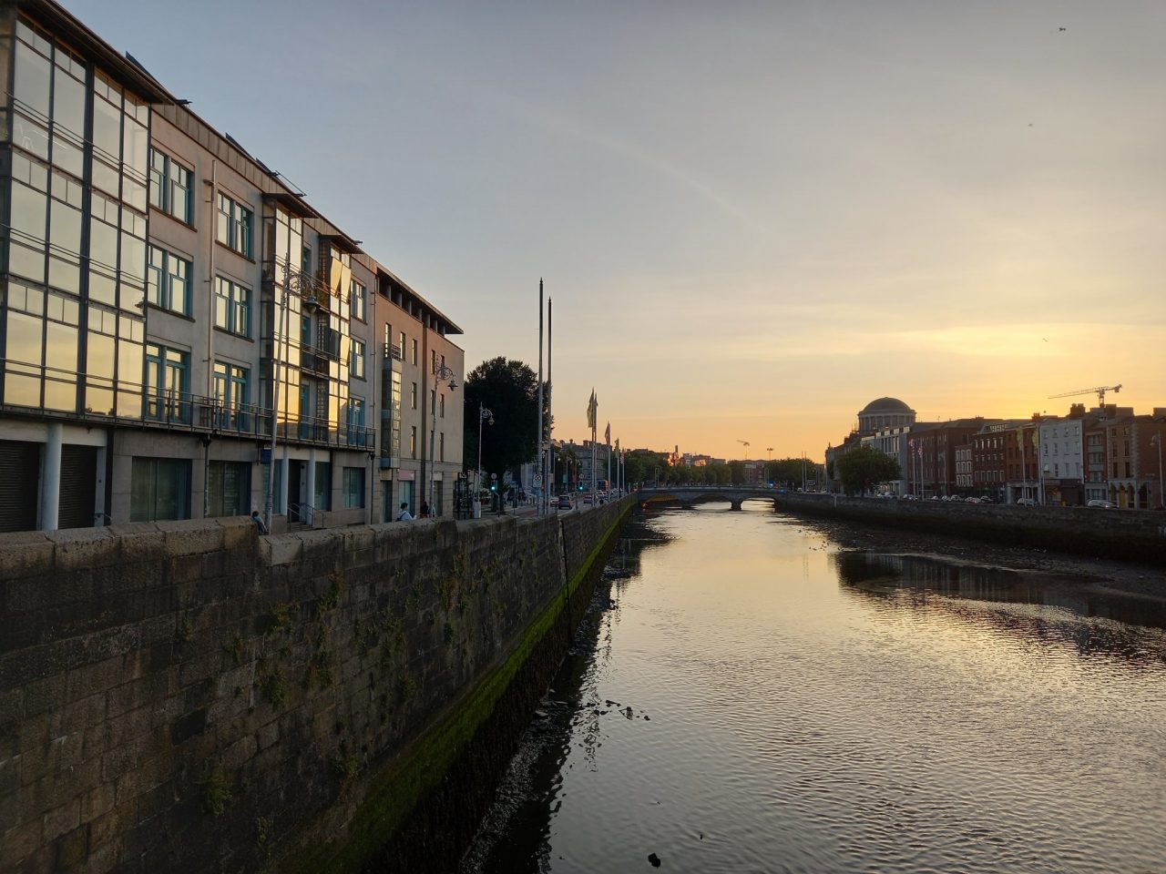 Liffey, Looking towards the Four Courts, Dublin 7 and Dublin 8